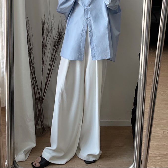 ワイドタックパンツ 極上とろみワイドタックパンツ