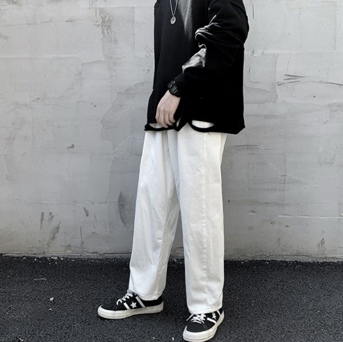 ワイドタックパンツ すっきりシルエットタックパンツ