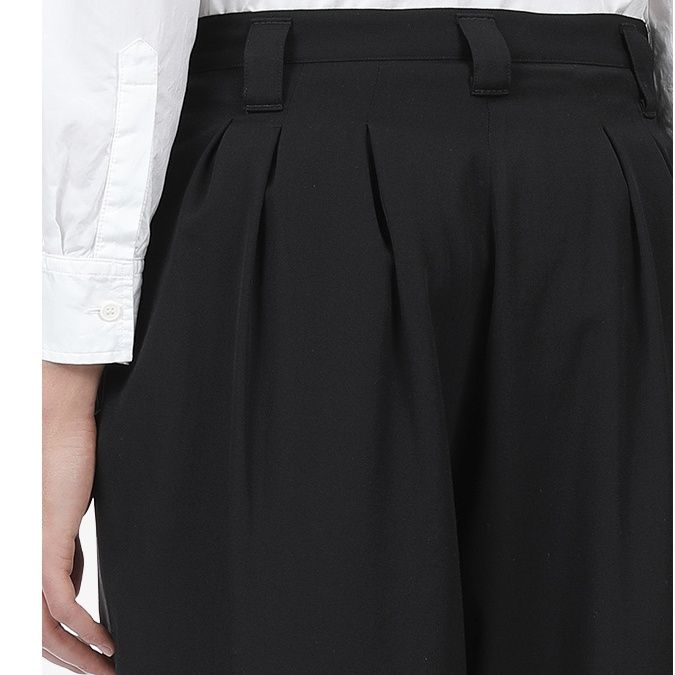 ワイドタックパンツ ワイドタックパンツ 美しいドレープ タックパンツ