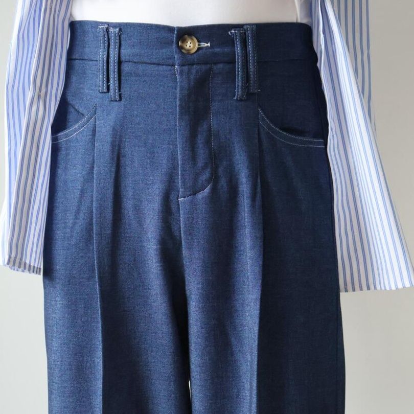 ワイドタックパンツ ワイドタックパンツ ゆったり美シルエットタックパンツ