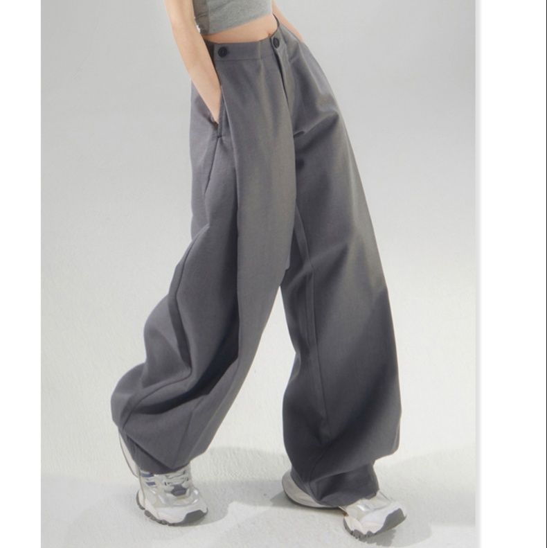ワイドタックパンツ ゆったりタック入り美脚パンツ