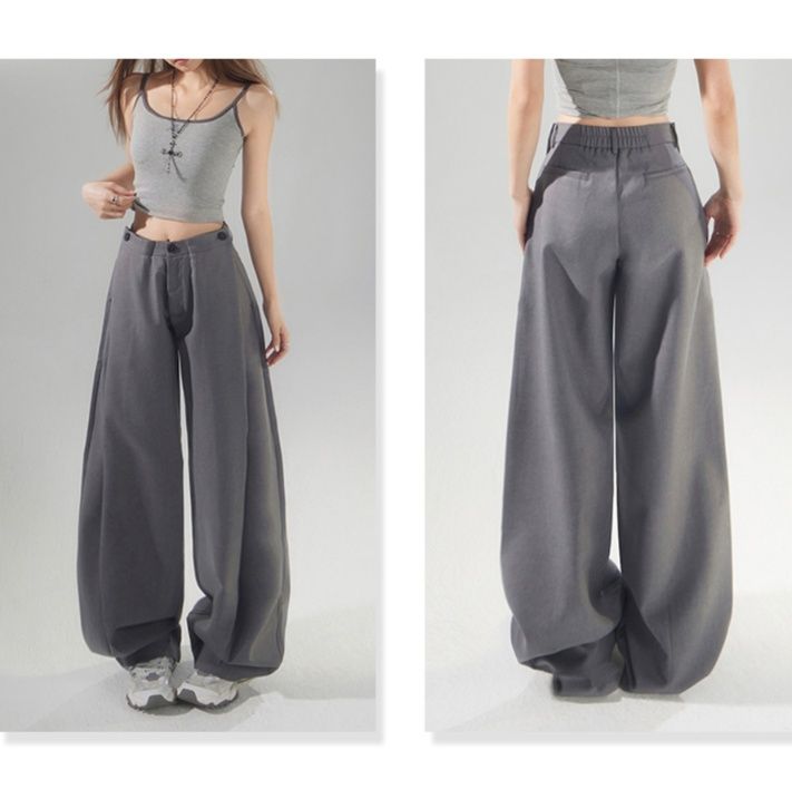 ワイドタックパンツ ゆったりタック入り美脚パンツ