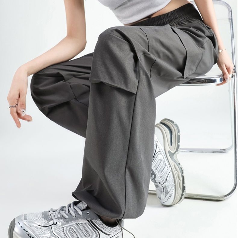 ワイドタックパンツ こだわり細部の調節可能ワイドパンツ