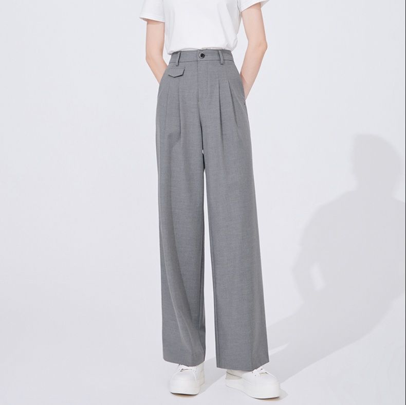 ワイドタックパンツ 立体感ある上質タックパンツ