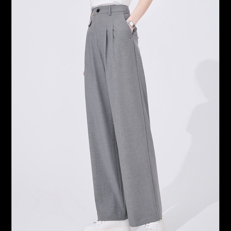 ワイドタックパンツ 立体感ある上質タックパンツ