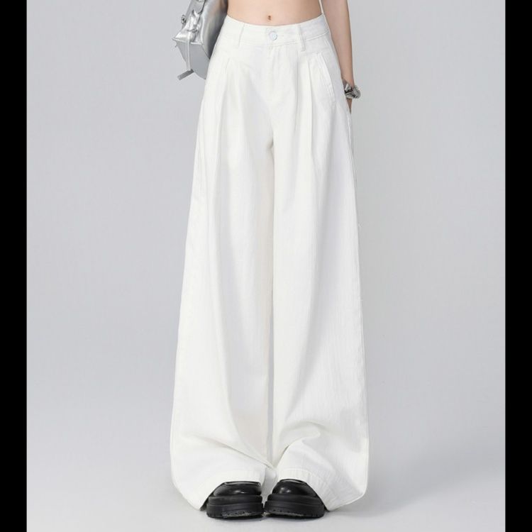 ワイドタックパンツ フレアシルエット ゆったりタックパンツ