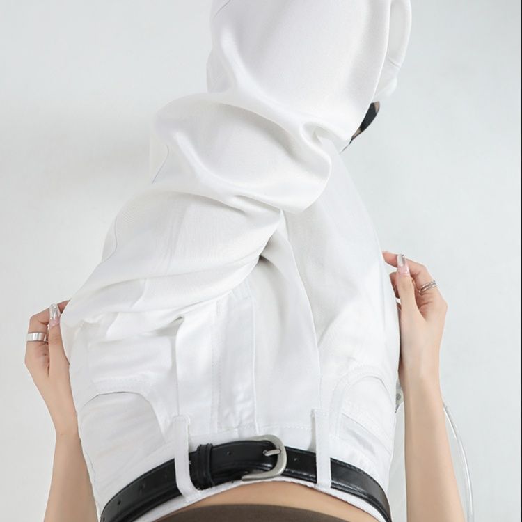 ワイドタックパンツ 優雅なフロントタックワイドパンツ