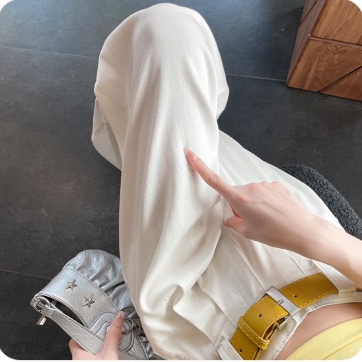 ワイドタックパンツ 柔らかハイウエストタックワイドパンツ