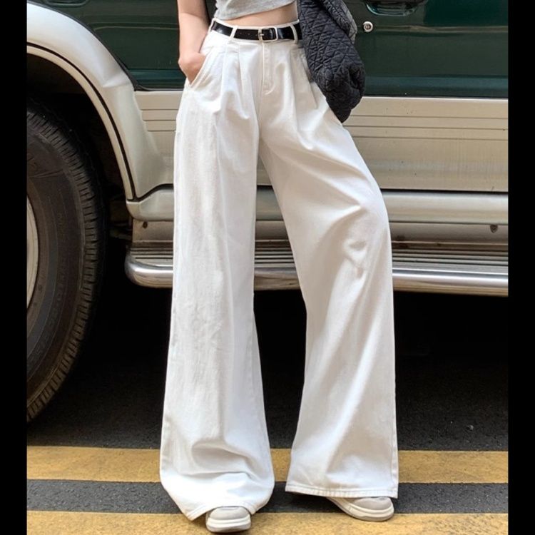 ワイドタックパンツ フレアシルエット優雅タックパンツ