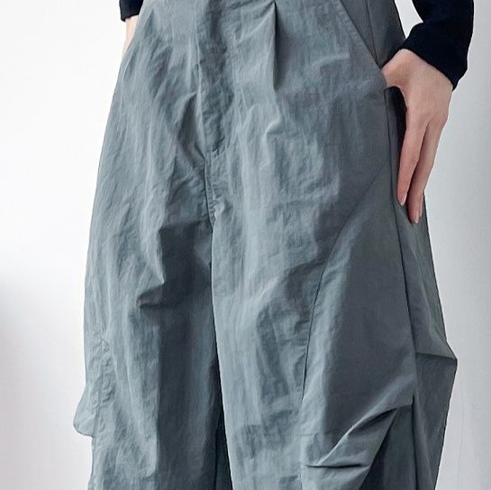 ワイドタックパンツ ドレープフォルムワイドパンツ