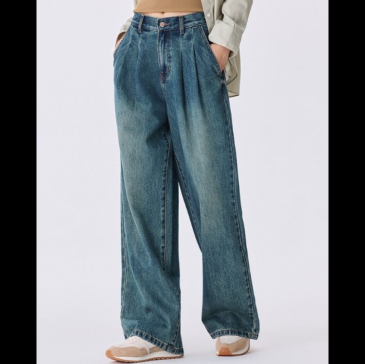 ワイドタックパンツ 風合い豊かなタック入りゆったりパンツ