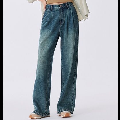 ワイドタックパンツ 風合い豊かなタック入りゆったりパンツ