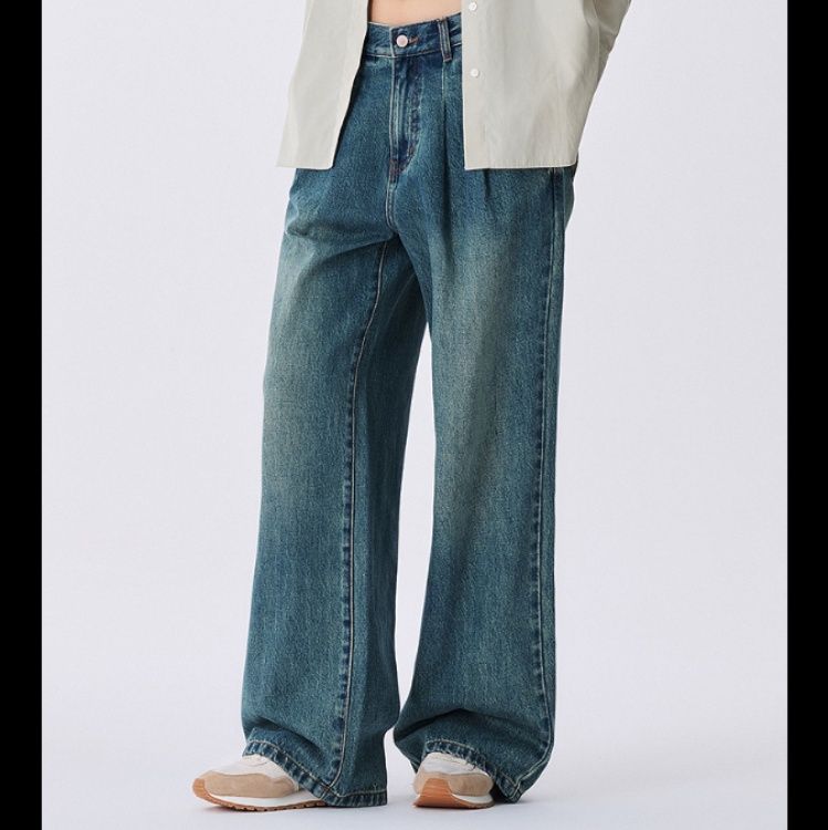 ワイドタックパンツ 風合い豊かなタック入りゆったりパンツ