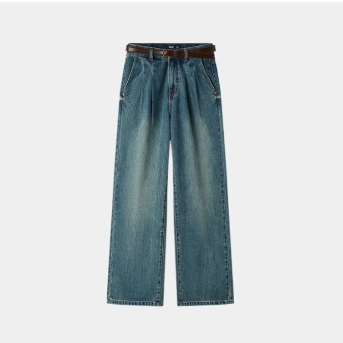 ワイドタックパンツ 風合い豊かなタック入りゆったりパンツ
