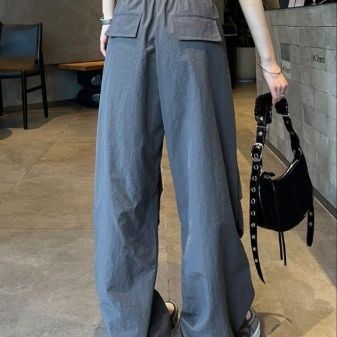 ワイドタックパンツ ドローコード リラックスワイドパンツ