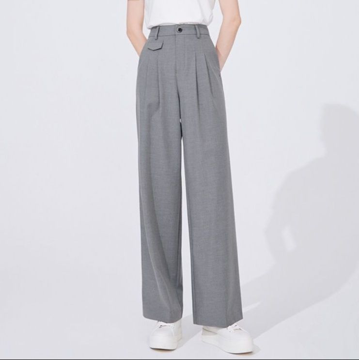 ワイドタックパンツ 立体感ある上質タックパンツ