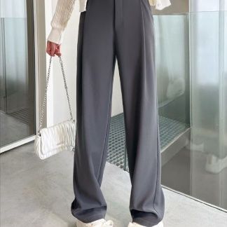 ワイドタックパンツ 流れるような美シルエットパンツ