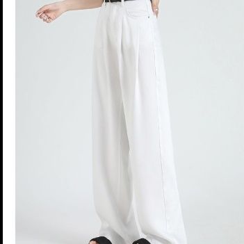 ワイドタックパンツ 優雅なフロントタックワイドパンツ