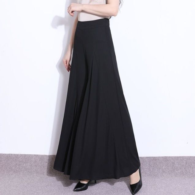 ワイドタックパンツ 華麗なる広幅タックロングパンツ