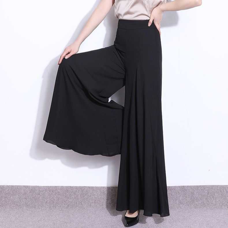ワイドタックパンツ 華麗なる広幅タックロングパンツ