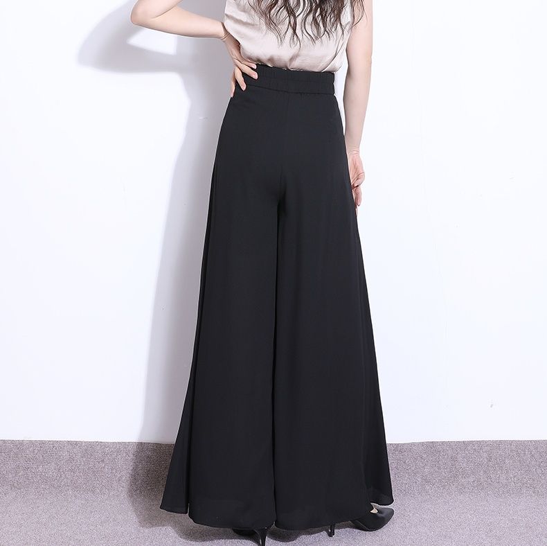 ワイドタックパンツ 華麗なる広幅タックロングパンツ