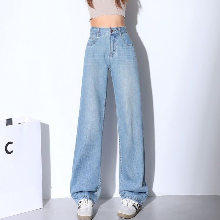 ワイドタックパンツ ゆったりシルエットタックデニム