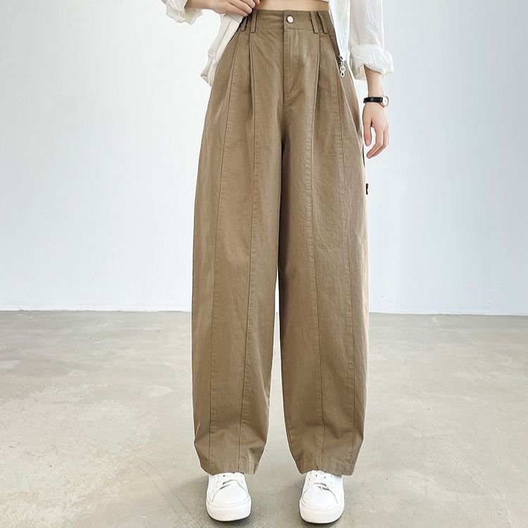 ワイドタックパンツ ゆったりシルエットタックパンツ
