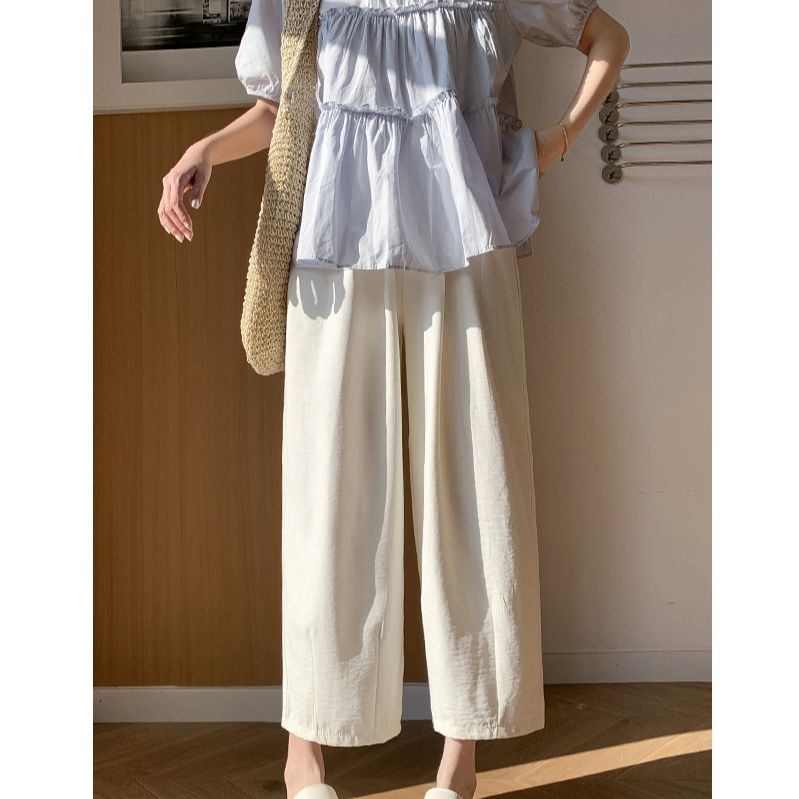 ワイドタックパンツ リラックスシルエットタックパンツ