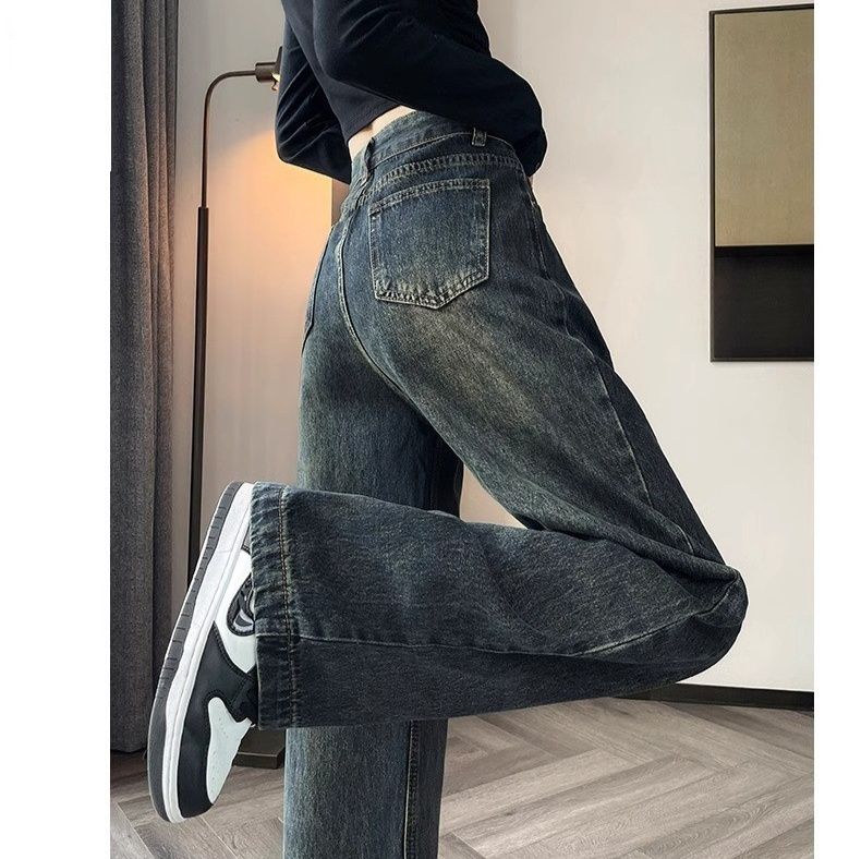 ワイドタックパンツ ゆったりタック入りデニムパンツ