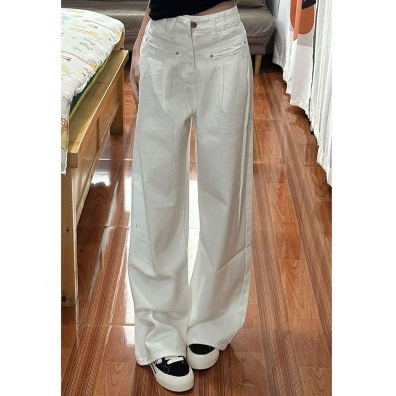ワイドタックパンツ ハイウエストタック入り上品パンツ