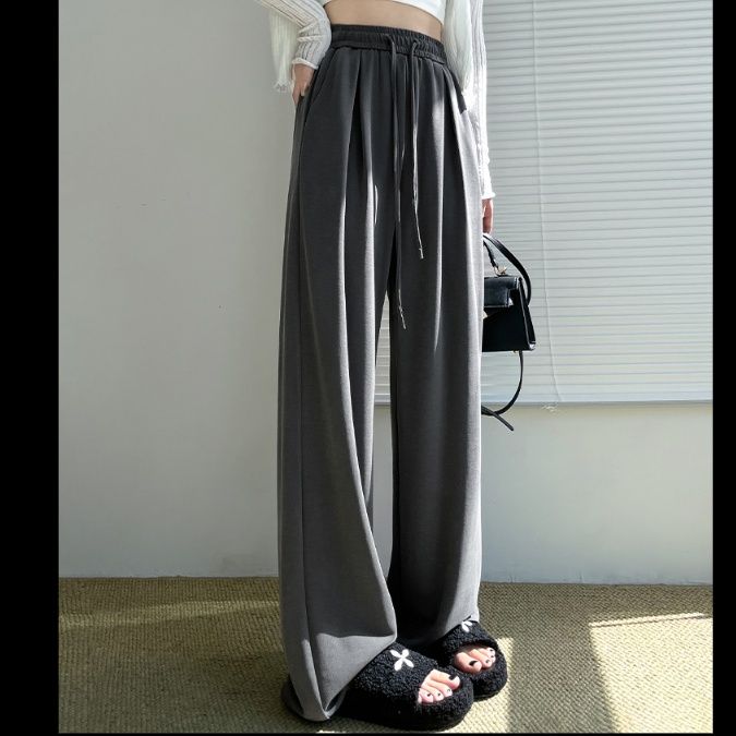 ワイドタックパンツ 落ち感たっぷり リラックスワイドパンツ