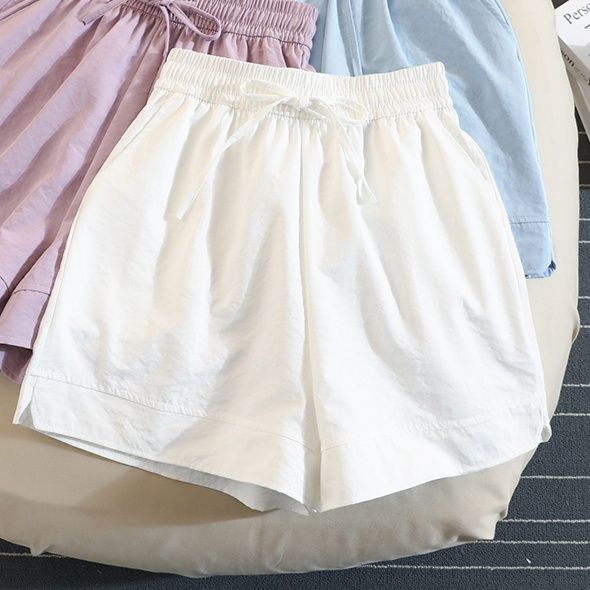 ワイドタックパンツ しわ加工イージーワイドパンツ