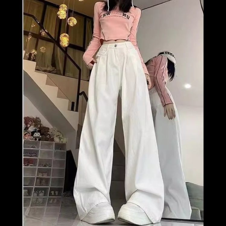 ワイドタックパンツ 優雅なドレープフォルムパンツ