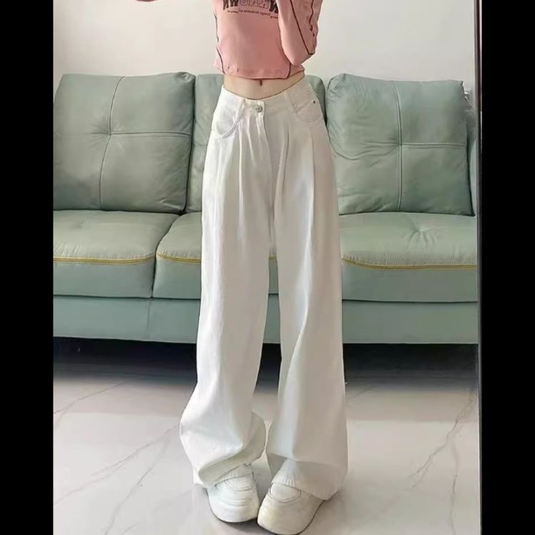 ワイドタックパンツ 優雅なドレープフォルムパンツ