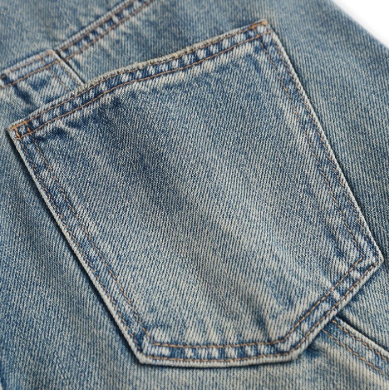 ワイドタックパンツ 都会派ゆったりデニムパンツ