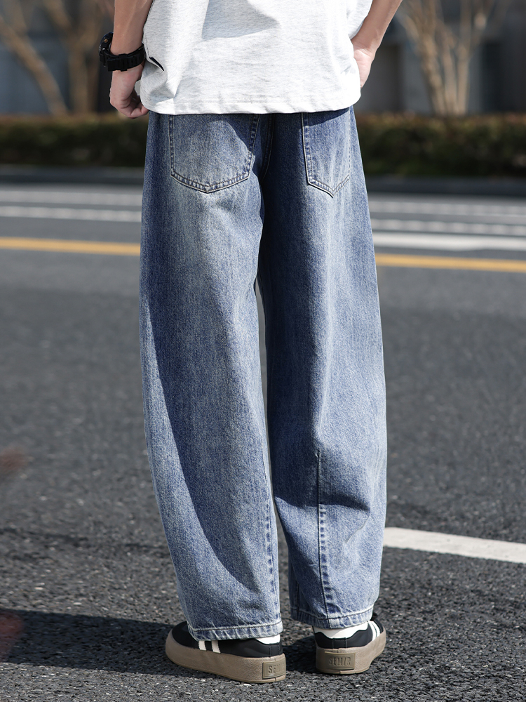 ワイドタックパンツ ゆったり快適タックワイドデニム