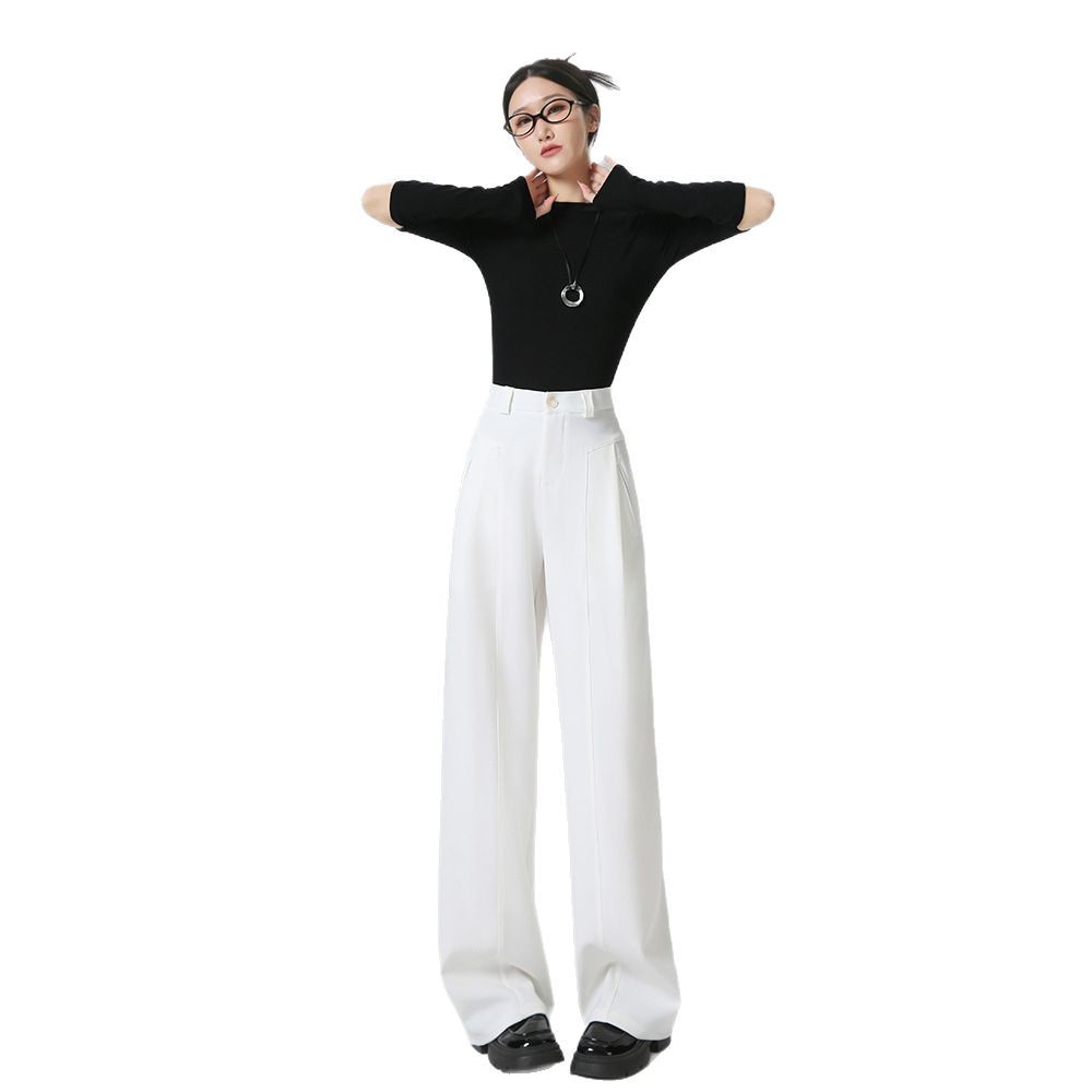 ワイドタックパンツ 上質感たっぷりタックワイドパンツ