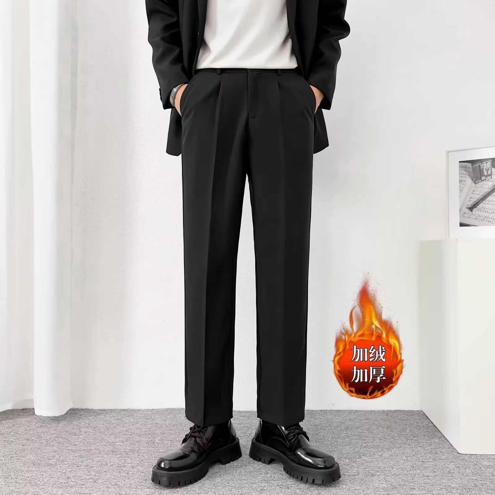 ワイドタックパンツ しなやかワイドタックスラックス