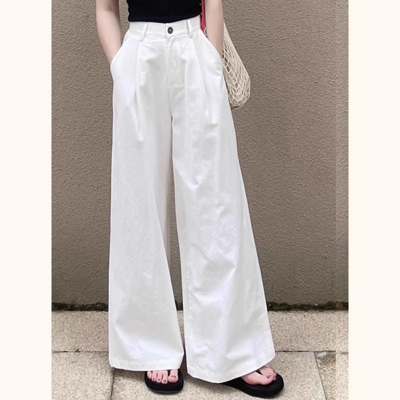 ワイドタックパンツ なめらか落ち感ワイドパンツ