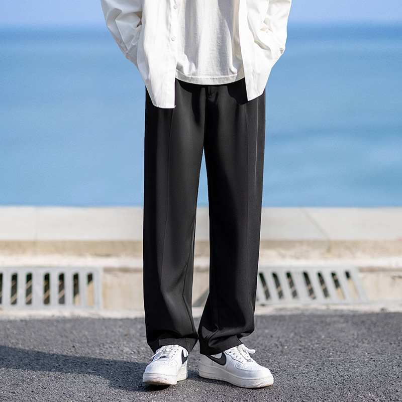 ワイドタックパンツ ゆったりシルエット快適パンツ