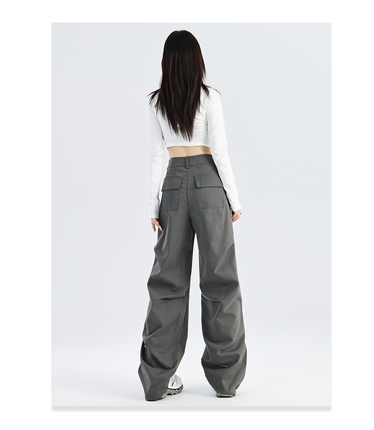 ワイドタックパンツ アシンメトリーデザインタックパンツ