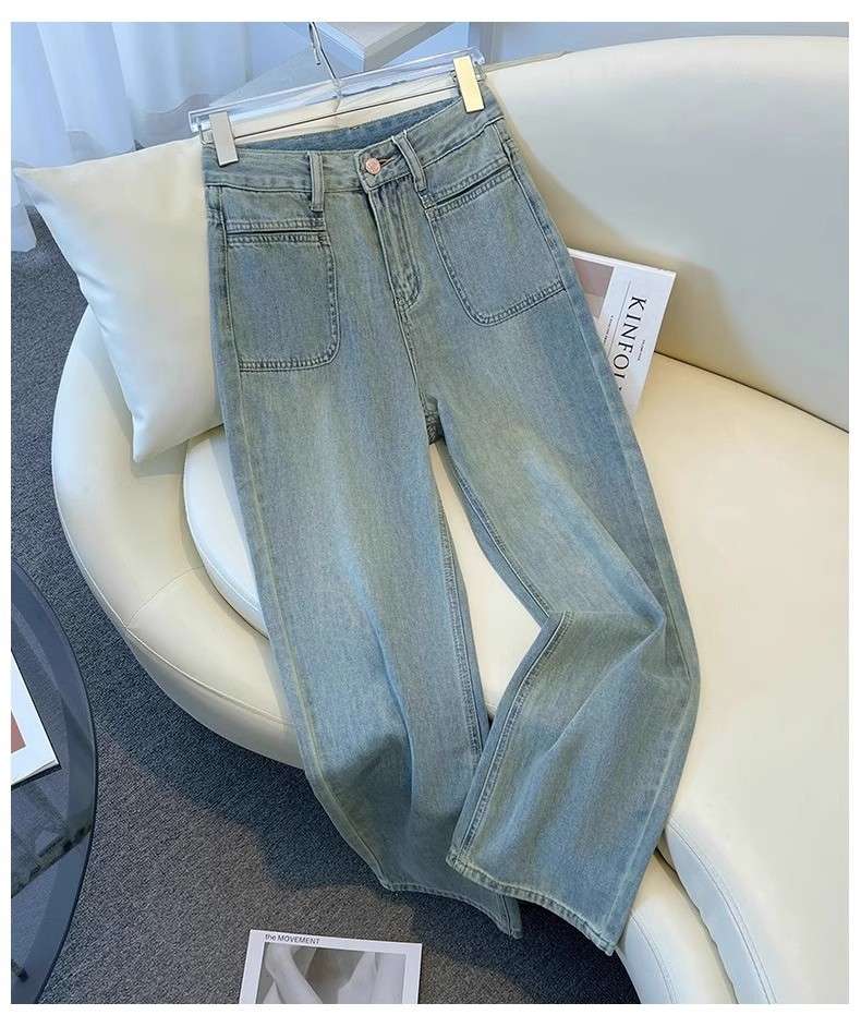 ワイドタックパンツ ゆったり美シルエットタックワイドデニム