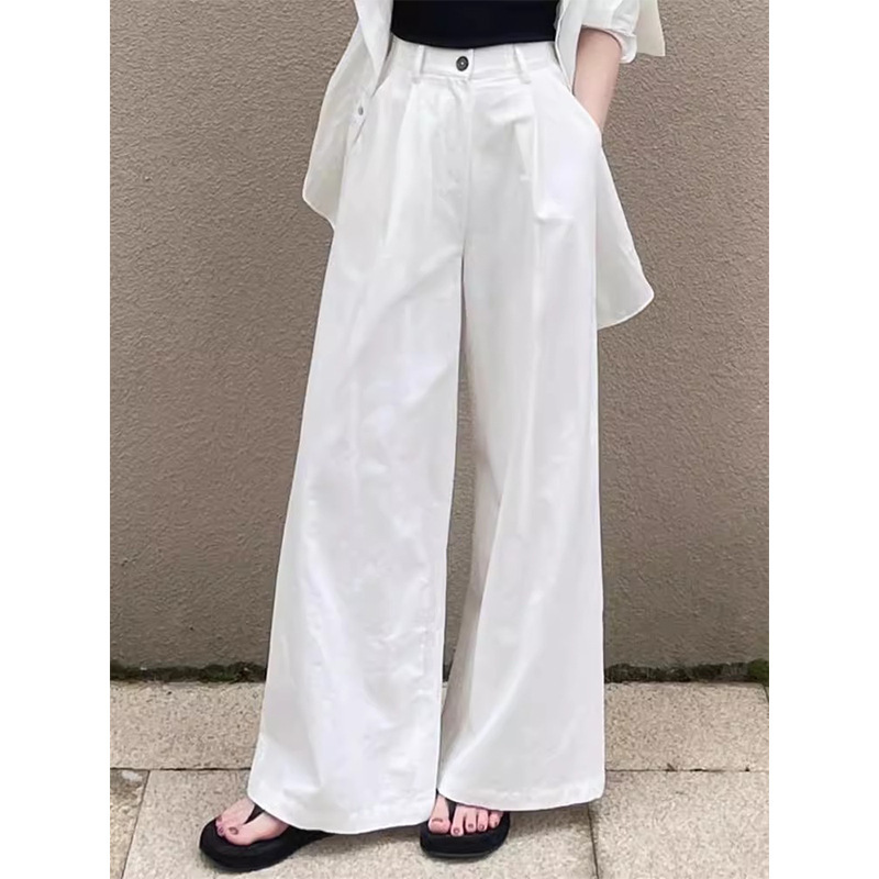 ワイドタックパンツ なめらか落ち感ワイドパンツ