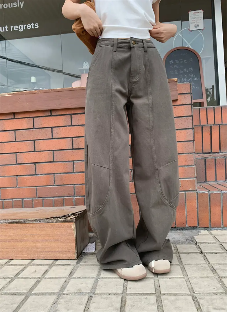 ワイドタックパンツ ゆったり美シルエットタックパンツ