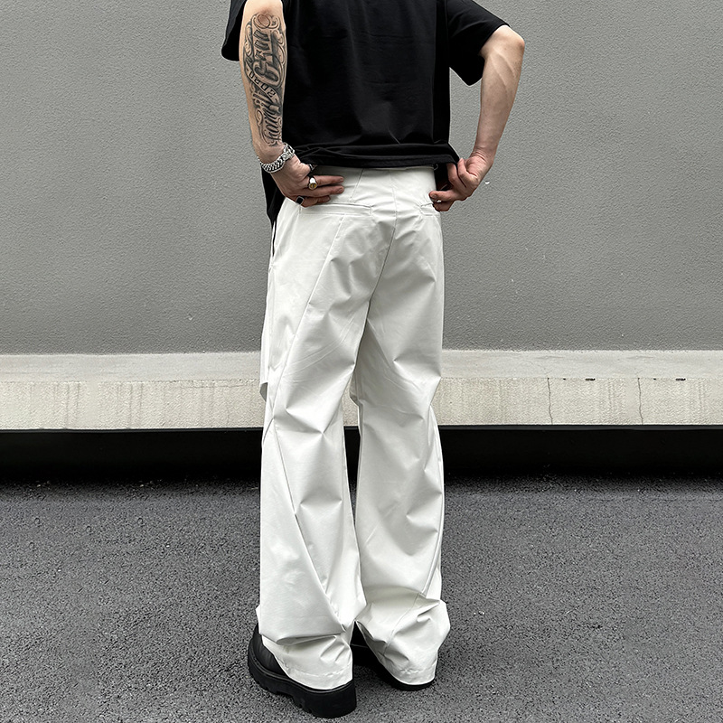 ワイドタックパンツ ゆったりシルエットタックワイドパンツ