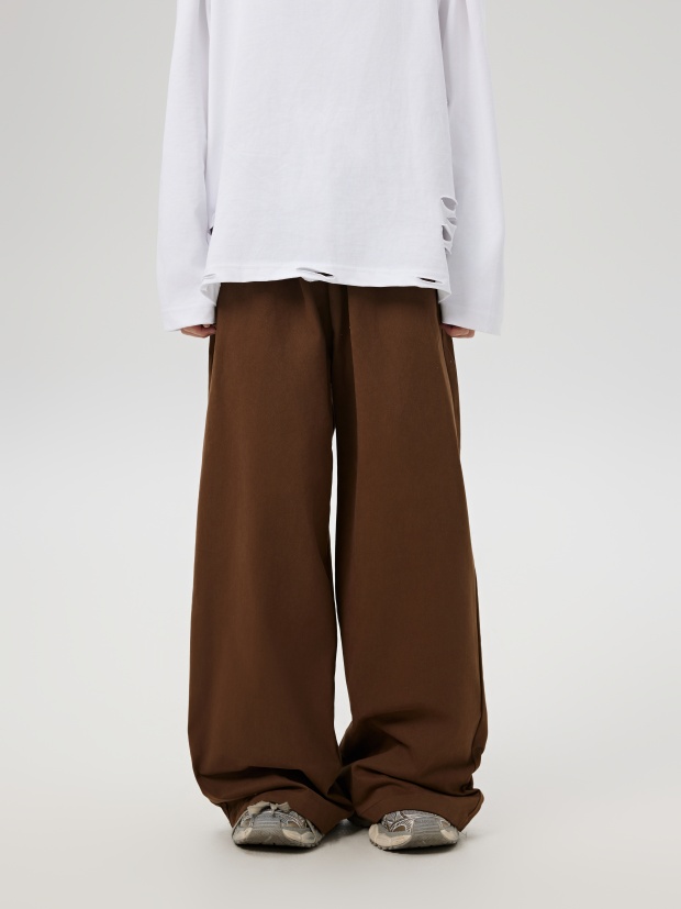 ワイドタックパンツ ゆったりタック入り優雅パンツ