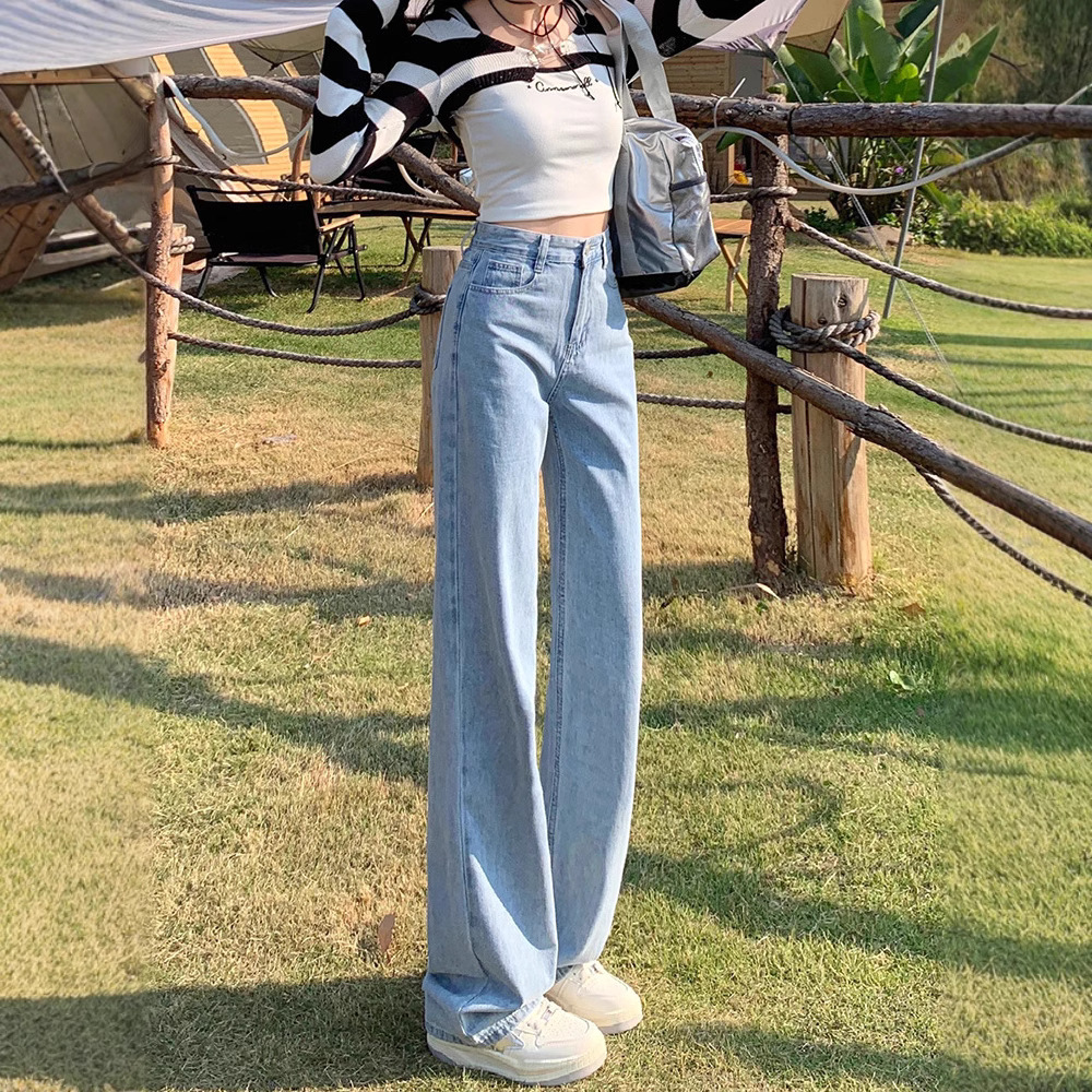 ワイドタックパンツ ゆったりシルエットタックデニム