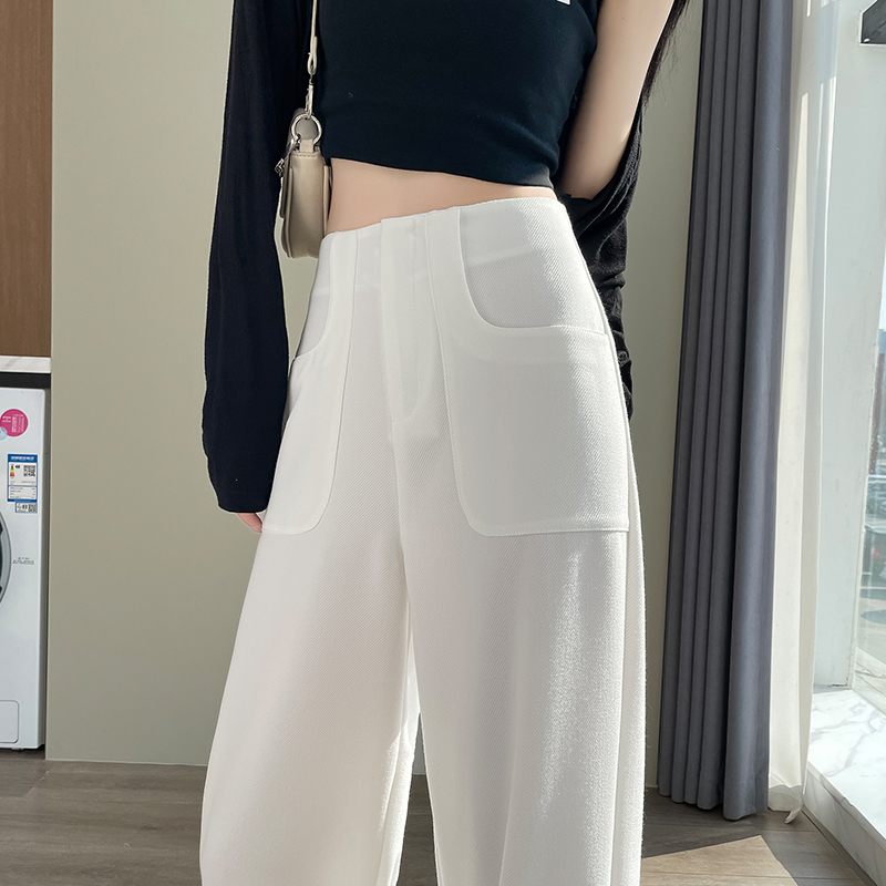ワイドタックパンツシルエット美人ワイドタックパンツ
