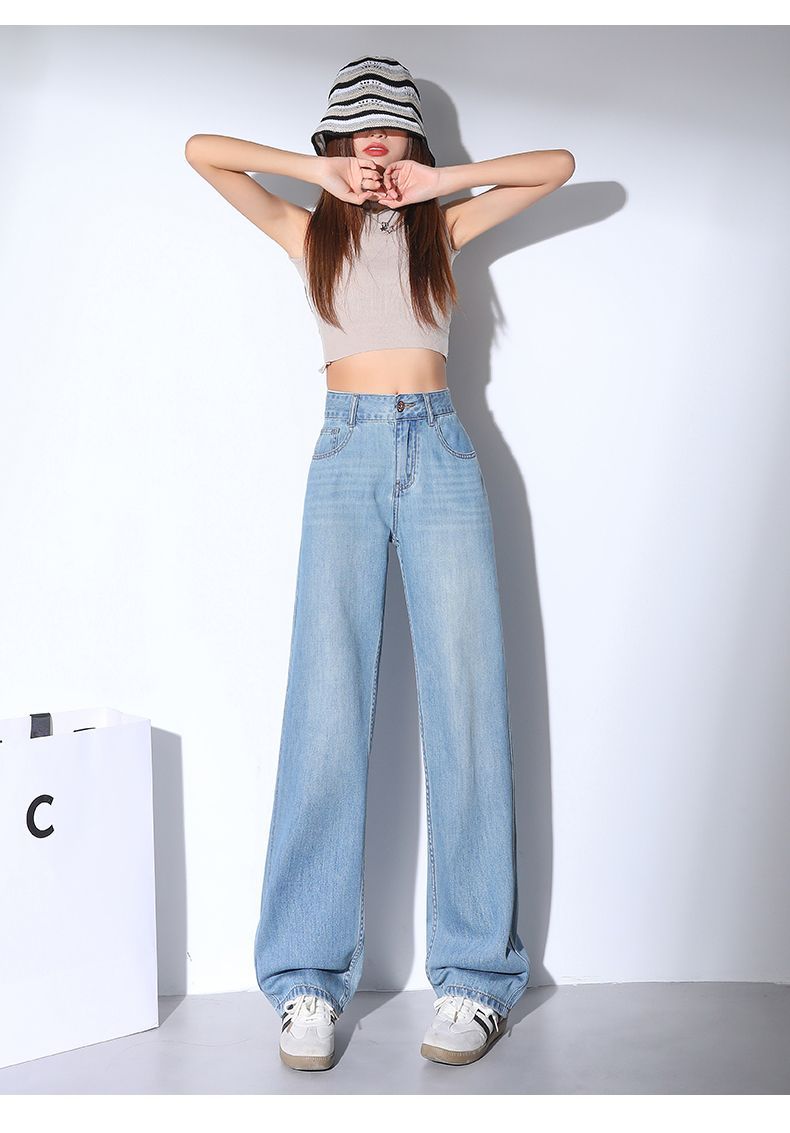 ワイドタックパンツ ゆったりシルエットタックデニム