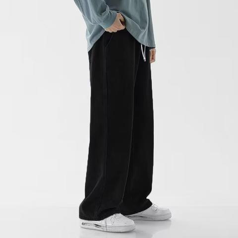 ワイドタックパンツ リラックスタックワイドデニム
